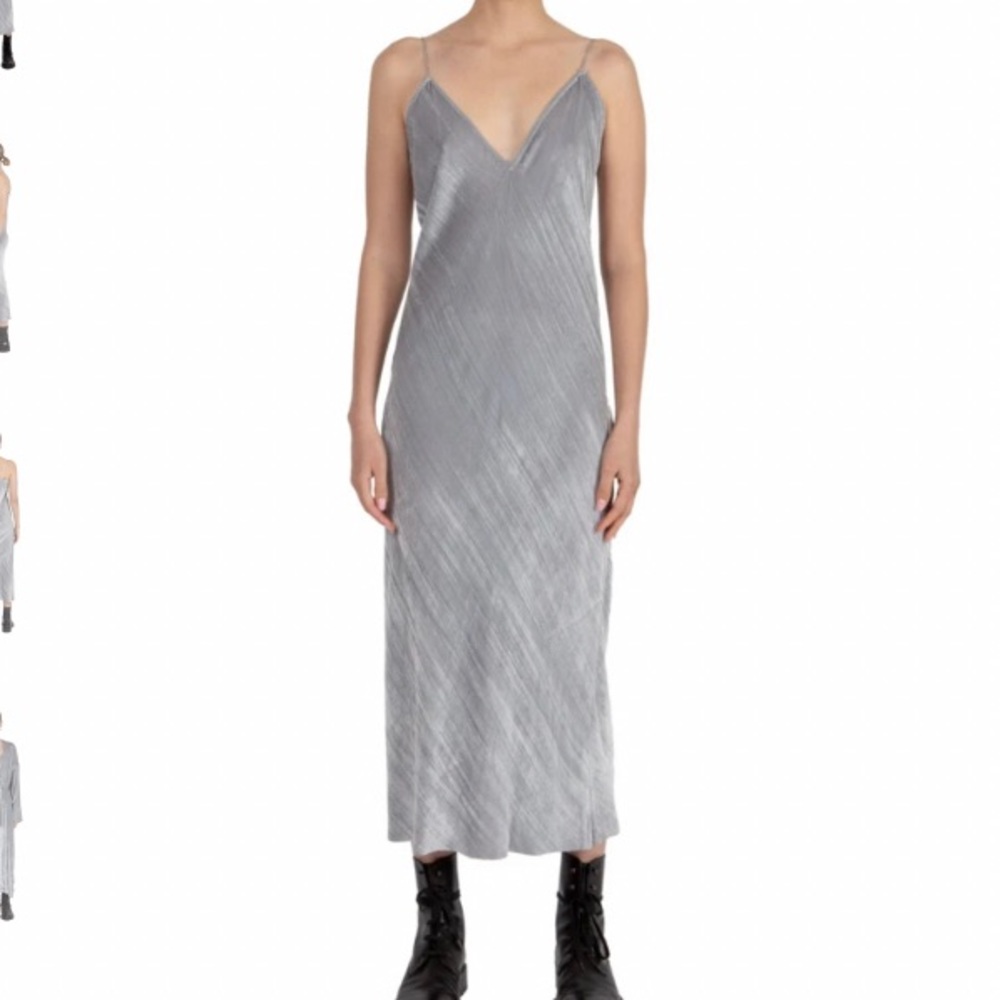 AOTC Gale Slip Dress SILVER sz 0 - Picture 2 of 14